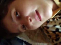 Having my fucking schlong in her dirty face hole makes my nasty, slutty wife very happy.